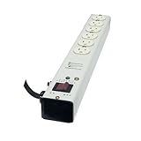 Intermatic IG206153 Metal Surge Strip with Six Specification Grade Outlets with 15-Foot Cord, Ivory 
