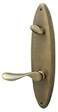 Schlage FA359CHP609VENRH Champagne Interior Right-Handed Lever with Deadbolt and Venice Escutcheon, 