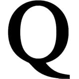 let-q-s Letter Q Small 6インチ高