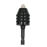 TAUWELLキーレスドリルチャック 六角 0.3-3.6MM ブラック