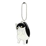 シナダグローバル もちねこ アクリルキーホルダー つままれ BK/WH MNAK-0068T