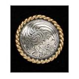 クラフト社 レザークラフト用金具 ネジ式コンチョ 5個セット アンティーク Φ30mm 21373-06