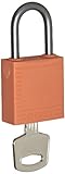 Brady 118957 Orange, Brady Compact Safety Lock - Keyed Alike (3 Locks) by Brady