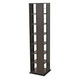 山善(YAMAZEN) 回転コミックラック 7段 ダークブラウン CRCR-7(DBR)