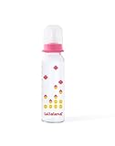 Lollaland 8 oz Glass Baby Bottle Posh Pink by Lollaland