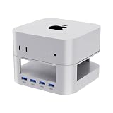 ZepSon Mac Mini M4 USB-C ハブ ひとつで たくさん、お得です Mac Mini M4 Pro ドッキングステーション 専用スタンドドック USB-A *4 高速データ転送