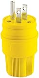 Eaton 14W47-K 15-Amp 2-Pole 3-Wire 125-Volt Industrial Grade Plug, Yellow [並行輸入品]