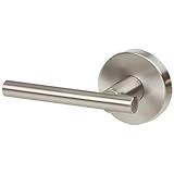 Designers Impressions Kain Design Contemporary Satin Nickel Dummy Euro Door Lever Hardware (Non- Fun