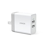 Anker 24W 2ポート USB急速充電器 【iPhone&Android対応 / 折畳式プラグ搭載】 (ホワイト) A2021121