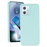 【 Agaiy 】ケース Motorola MOTO G64 5G/MOTO G64Y 5G 用 耐衝撃 シリコン カバー 軽量 薄型 柔軟 モトローラ モトG64 5G ケース シリコン 軽量 ストラップホール付き 全面保護 スマホケース 傷つき防止 落下防止moto g64 5g カバー (ライトシアン)