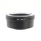 Toileum PK-M4/3マウントアダプターリング ペンタックスK PKマウントレンズに対応 M4/3マウントカメラボディーに対応 GX9 GX85 GX8 GX85 OM-D E-M10 III E-M1 II E-M10 IIカメラ用アダプターリング 無限遠実現 マニュアルフォーカスレンズアダプターリング