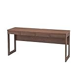 書斎デスク 完成品 幅160cm 木製 アルダー 国産品 ナチュラル ブラウン 堀田木工所 (ブラウン)