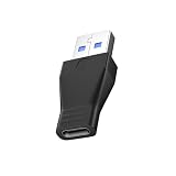Akkerds USB変換Type-Cアダプタ A公転Cメス 急速充電ケーブル変換器 車載携帯電話充電変換ヘッド ブラック