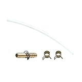 ノーリツ PE管Φ7×30cmカット＋PE管継手Φ7×Φ7＋PE管バンドΦ7×2個セット