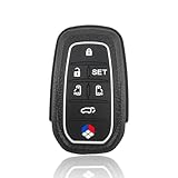 ZANEKO アルファード キーケース適合トヨタ アルファード30系後期 前期 キーカバー キーホルダー (ブラック)