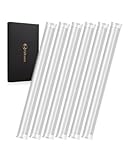 珪藻土スティック 除湿スティック 乾燥スティック 折れない設計 強化管 吸水 除湿 消臭 抗菌 抗カビ 繰り返し使用可能 カップ用 速乾 清潔 初期不良対応 15×1.5cm ホワイト (6 pieces)