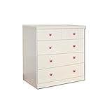 アルファタカバ ディズニー家具シリーズ セレクトミッキー 80cm幅4段ホワイト 取っ手ミッキーパープルクリスタル