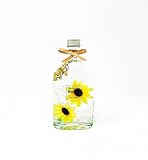 ★ひまわりを可愛くシンプルに！★　人気のBottYハーバリウム‼　ポケット瓶200ml1本（ナチュリー・ヒマワリ）