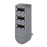 エレコム USBハブ U2H-TZ325BGY/EC USB2.0 Aポート×3 機能主義 直挿し グレー MacBook/Surface/Chromebook他 ノートPC対応