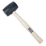 HANDSAM INDUSTRIAL 704435 MM 16 Oz Black Rubber Mallet [並行輸入品]