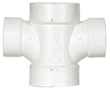 Tee DBL San PVC 4 x 4 x 3 x 3 " by Charlotte mfrpartno pvc004291800ha