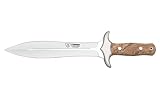 オリーブの木のハンドルとシートの 24 cm。 104 L Cudeman フィニッシャー ナイフ狩猟