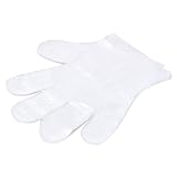 gloglow 100個使い捨て手袋クリア環境に優しい使い捨てプラスチック手袋食品グレード料理キッチンクリーニング安全食品Handling手袋