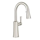 Moen S72608SRS Etch One-Handle High Arc Pulldown Kitchen Faucet Featuring Reflex, Spot Resist Stainl
