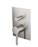 Isenberg UF.2101BN Universal Fixtures 2-Way Pressure Balance Valve and Tub Shower Trim, UF.2101, Bru