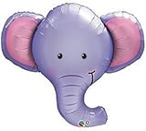 One XL Baby BoyパープルElephantベビーシャワーBalloons Decorations Supplies by Qualatex