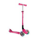 GLOBBER グロッバー キックボード フラッシュ 光る 3輪 ウッドデッキ フットブレーキ 外遊び 子供 乗り物 キック スクーター プリモ/フォールダブル/ウッド/ライト マットブラック WLGB432310