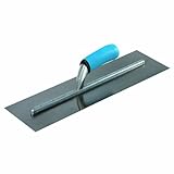 Bon 83-229 Pro Plus Carbon Steel 14-Inch by 5-Inch Finishing Trowel, Long Shank, Comfort Grip Handle