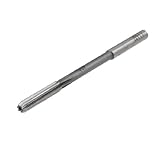 uxcell マシンリーマ　リーマ　4mm x 4mmX 75mmストレートシャンク高速度鋼製　機械用　グレー