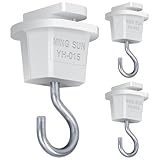 共同照明 3個入り ダクトレール用吊りフック 配線ダクトレール用 照明器具部品 GT-GJ-W-3B ライティングレール用 アダプタ レールフック 吊り下げ 耐荷重5kg 簡単取付 工事不要