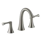 Kohler Lilyfieldつや消しニッケル2-handle Widespreadバスルーム蛇口