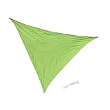 Flameer シェードセイル PEストリング 三角 UVブロック シェードセイル 屋外 ガーデン プール デッキ 多サイズ 全８色選べる - グリーン3m