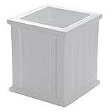 Mayne 4837-W Cape Cod Patio Planter 16x16 White