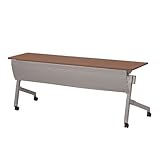 TOKIO NTTホールディングテーブル 棚付 パネル付 W1800×D450×H720mm NTT-1845P ダークウッド