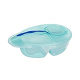 Baosity ベビー　幼児　食器　プレート　ボウル　スプーン　セット　全３色 - 緑