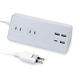 電源タップ 卓上 USB付き ACコンセント 2個口 2口 USB-A 3ポート PD30W Type-C 1ポート 急速充電 延長コード スマホスタンド 充電ステーション 充電スタンド スマホ タブレット 4ポート 卓上ホルダー 卓上タップ おしゃれ デスク 机 整理 電源コード 2m ホワイト 18ヵ月保証 STYLED スタイルド STTP2U3CW-2