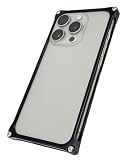 ギルドデザイン(GILD design) ソリッドバンパー iPhone15Pro用 ケース ジュラルミン削り出し 耐衝撃 軽量 アルミサイドバンパー フレーム 携帯ケース日本製 ワイヤレス充電対応 アイフォン15Pro スマホケース15Pro(ブラック)