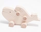 【出産祝い】【国産・日本製】親子車 動物 くじら おもちゃ 玩具 車 ベビー 木製 出産 誕生日 お祝い プレゼント ギフト 赤ちゃん 新生児　親子車