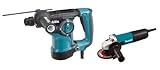 Makita HR2811FX 1-1/8 Inch Rotary Hammer SDS-Plus with 4-1/2 Inch Angle Grinder [並行輸入品]