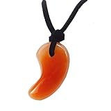 勾玉ネックレス（カーネリアン） [風水/開運グッズ/風水グッズ/風水アイテム]