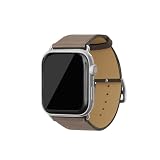 [BONAVENTURA] ボナベンチュラ AppleWatch用 レザーバンド(アダプター:シルバー) ノブレッサ 【38mm/40mm/41mm/42mm, M/Lサイズ】 ([エトープ ] N40LSV-ET