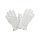 Sealike 6 Pairs Disposable Lightweight White Cotton Gloves Film Coins CD/DVD Handling Gloves with St