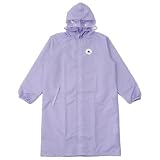小川(Ogawa) コンバース キッズレインコート 子供 男の子 女の子 140cm CONVERSE パープル ランドセル リュックの上から着れる 調整タック付 リュック型収納袋付 20310