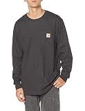 [カーハート] Tシャツ LONG SLEEVE WORKWEAR POCKET T-SHIRT メンズ CHARCOAL L [並行輸入品]