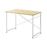 サンワダイレクト シンプルワークデスク 幅100cm×奥行60cm パソコンデスク パソコン台 ライトブラウン 100-DESKF003LBR