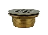 PlumBest D40140 2-Inch Brass No Caulk Shower Drain with Stainless Steel Strainer [並行輸入品]